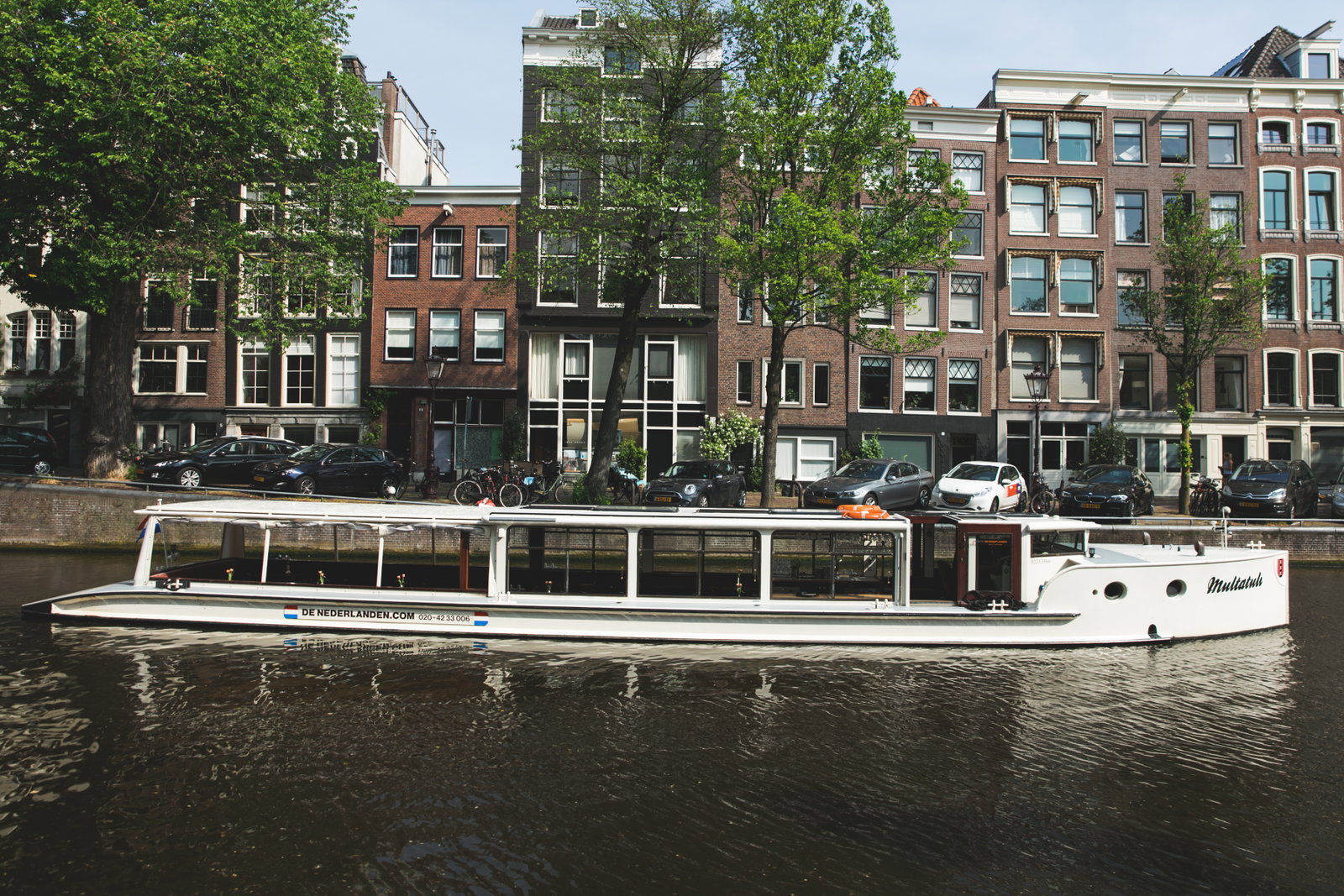 Sushi on a boat in Amsterdam